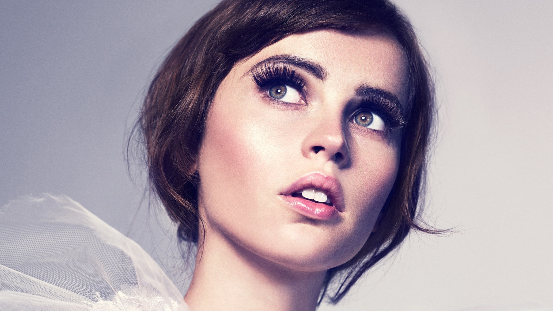 Actress with expressive eyes Felicity Jones 