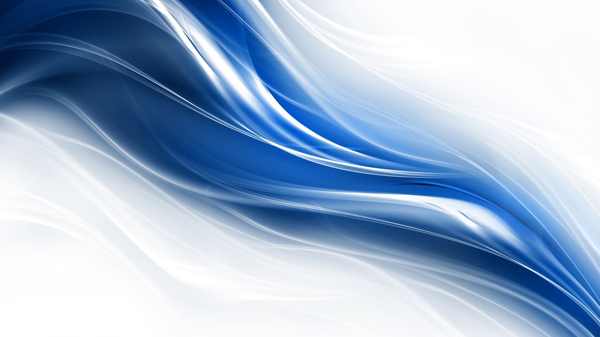 Голубые и белые волнистые линии 3д графика