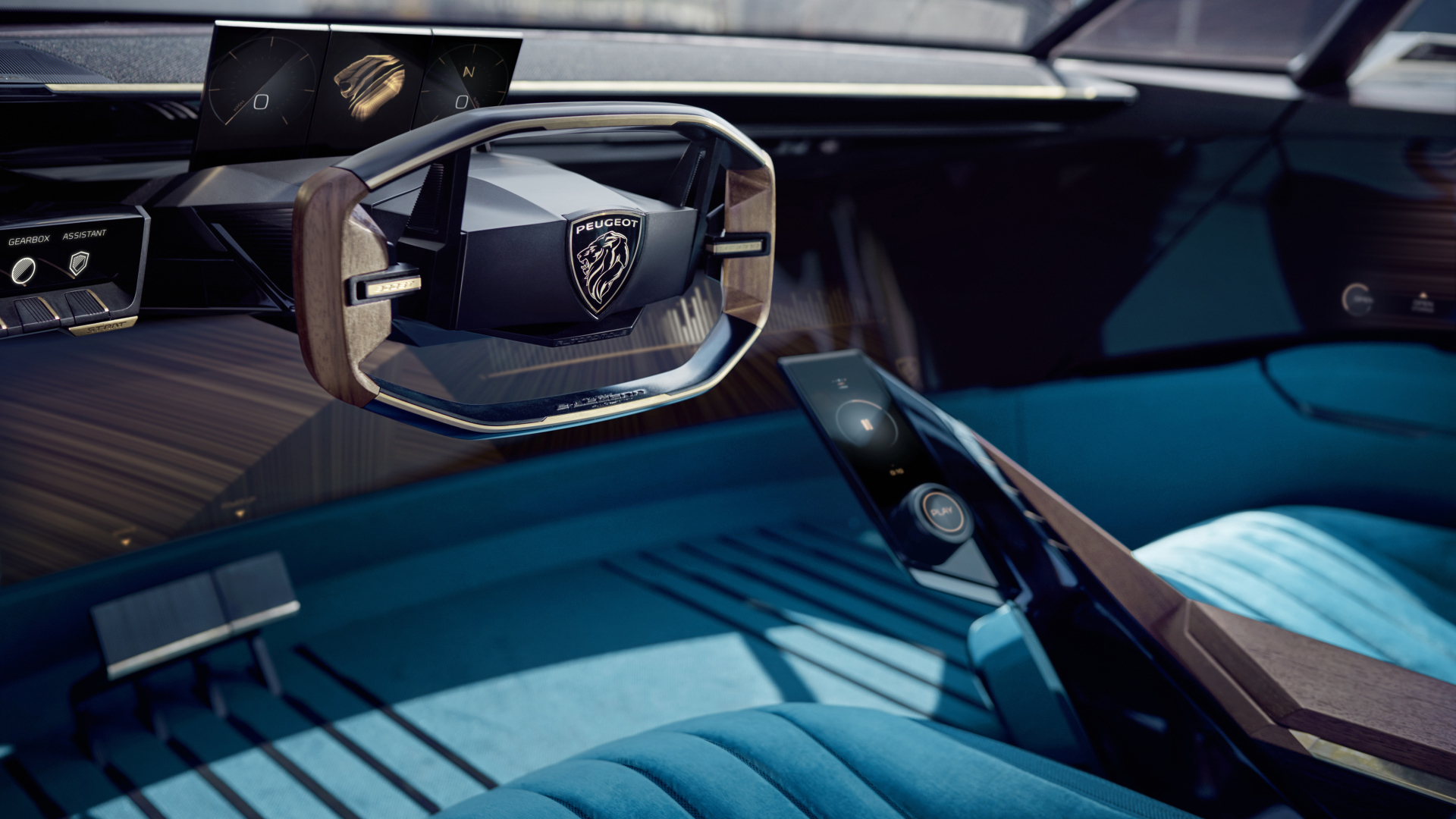 Салон автомобиля Peugeot E-Legend Concept