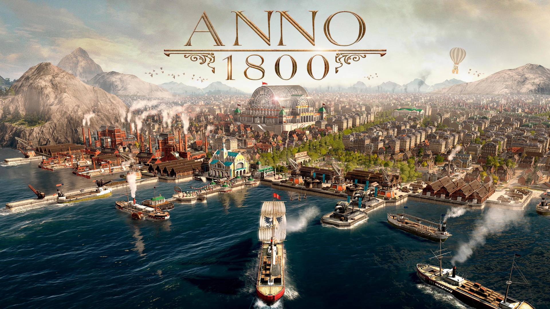 Постер новой компьютерной игры Anno 1800, 2019