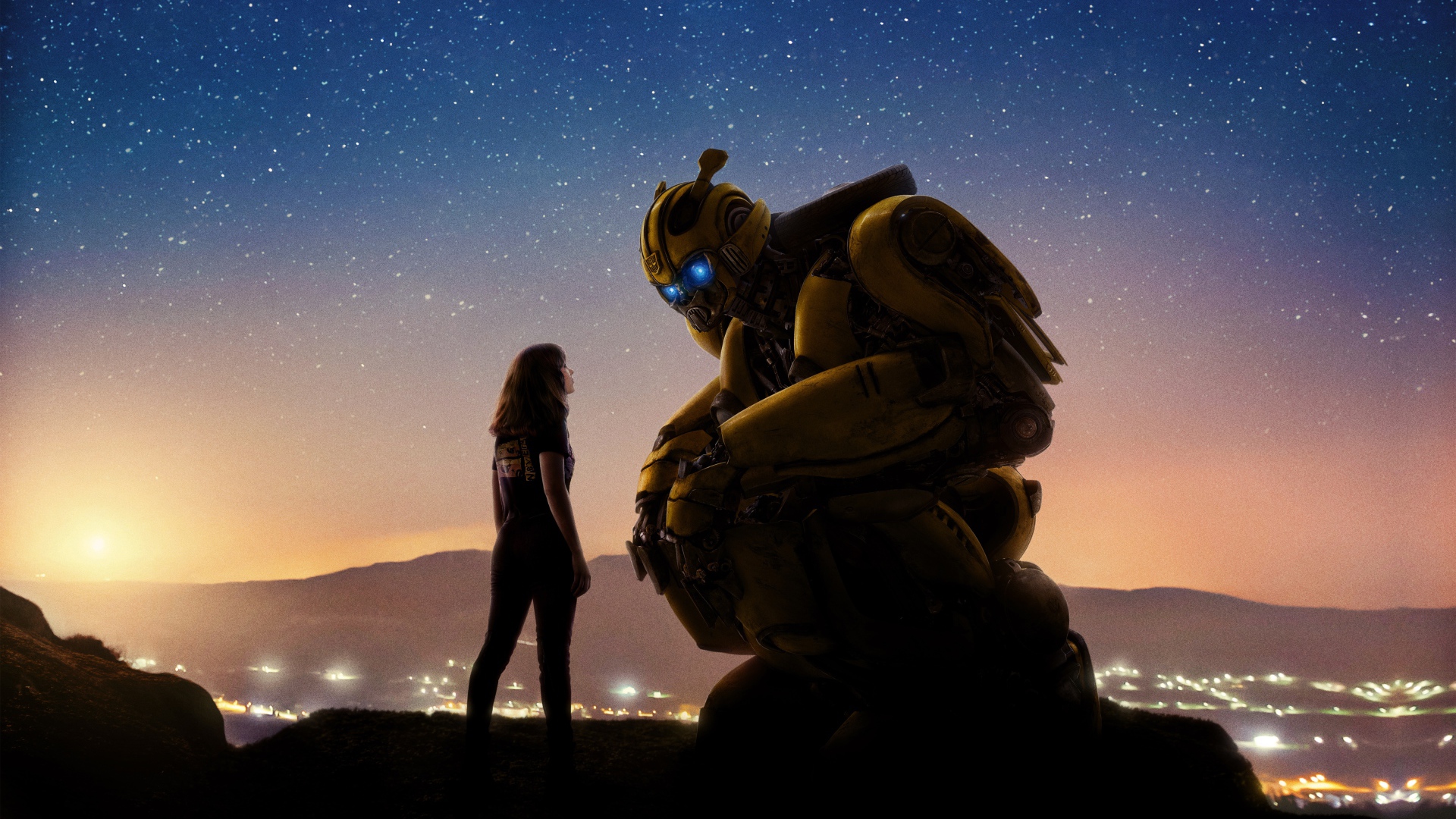 Постер нового фантастического фильма Бамблби (Трансформеры 6), 2018