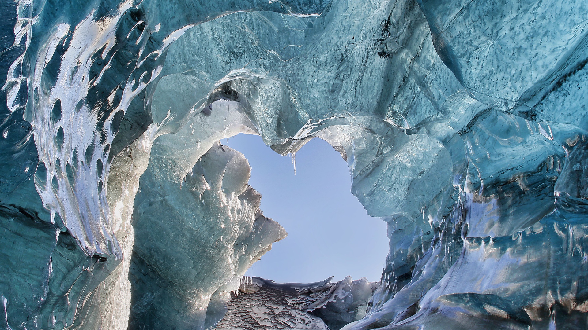 Красивый ледник Ватнайёкюдль, Исландия