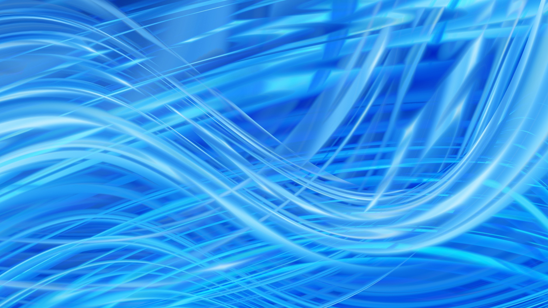 Яркие голубые абстрактные волны 