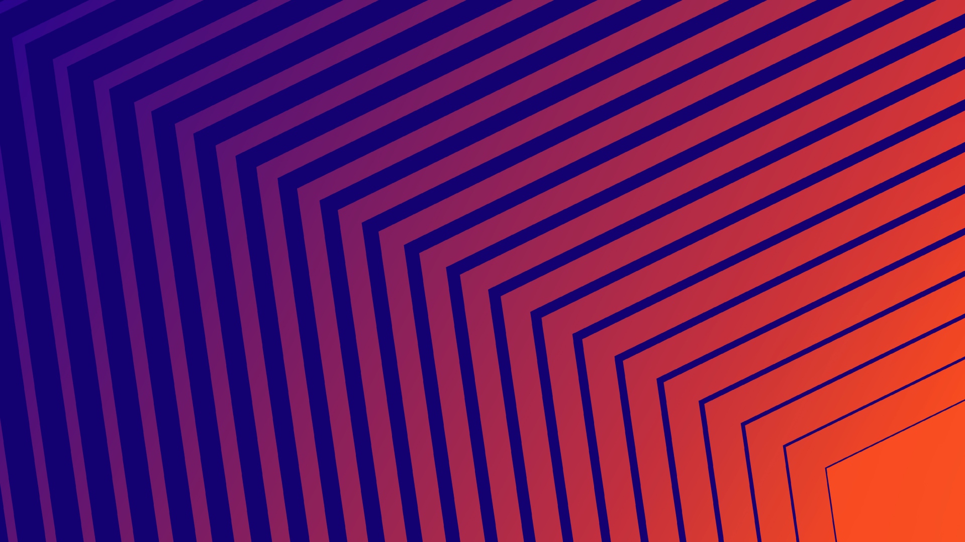 Разные голубые и оранжевые линии 3д графика