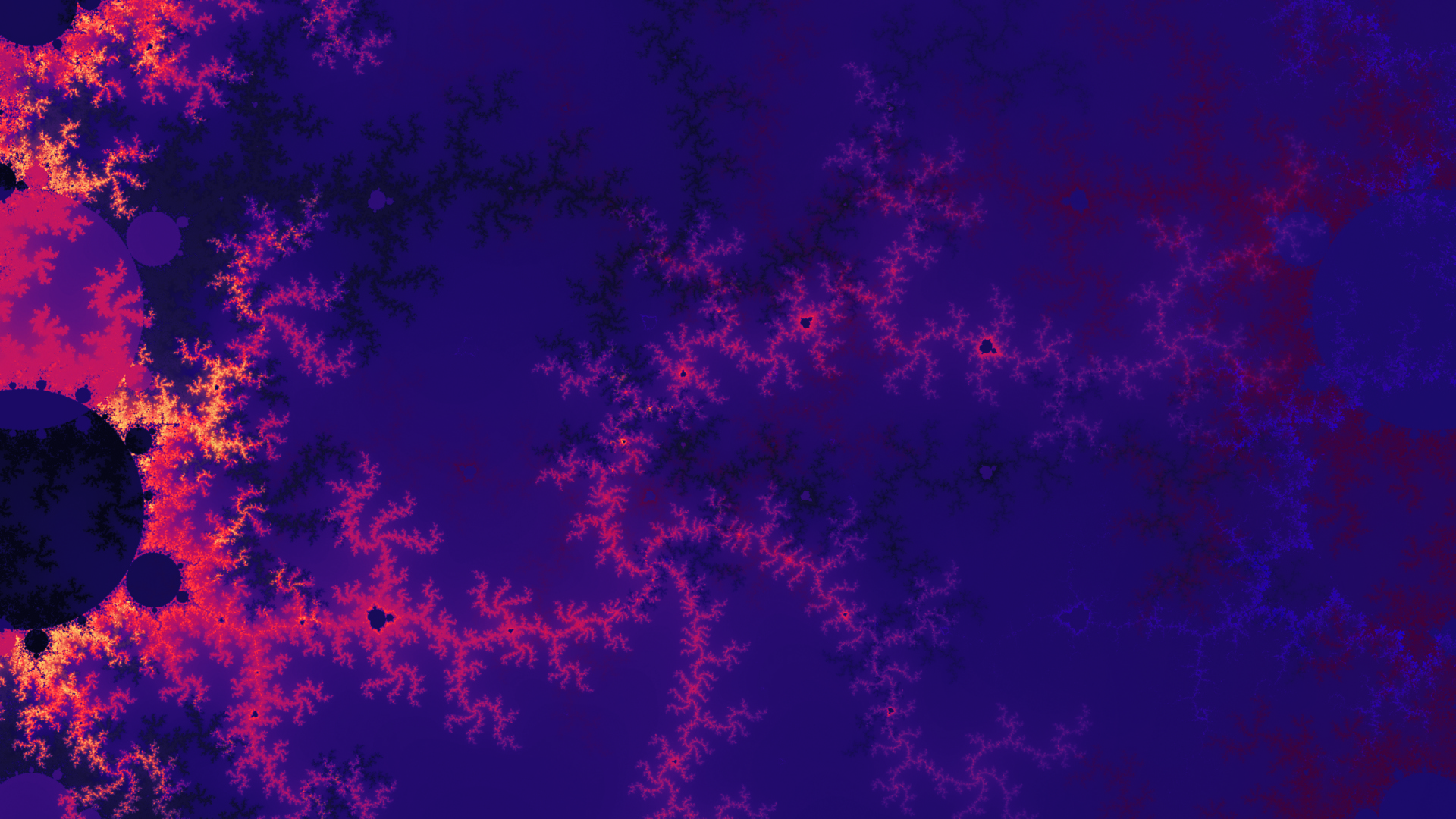 Морозный фрактальный рисунок 