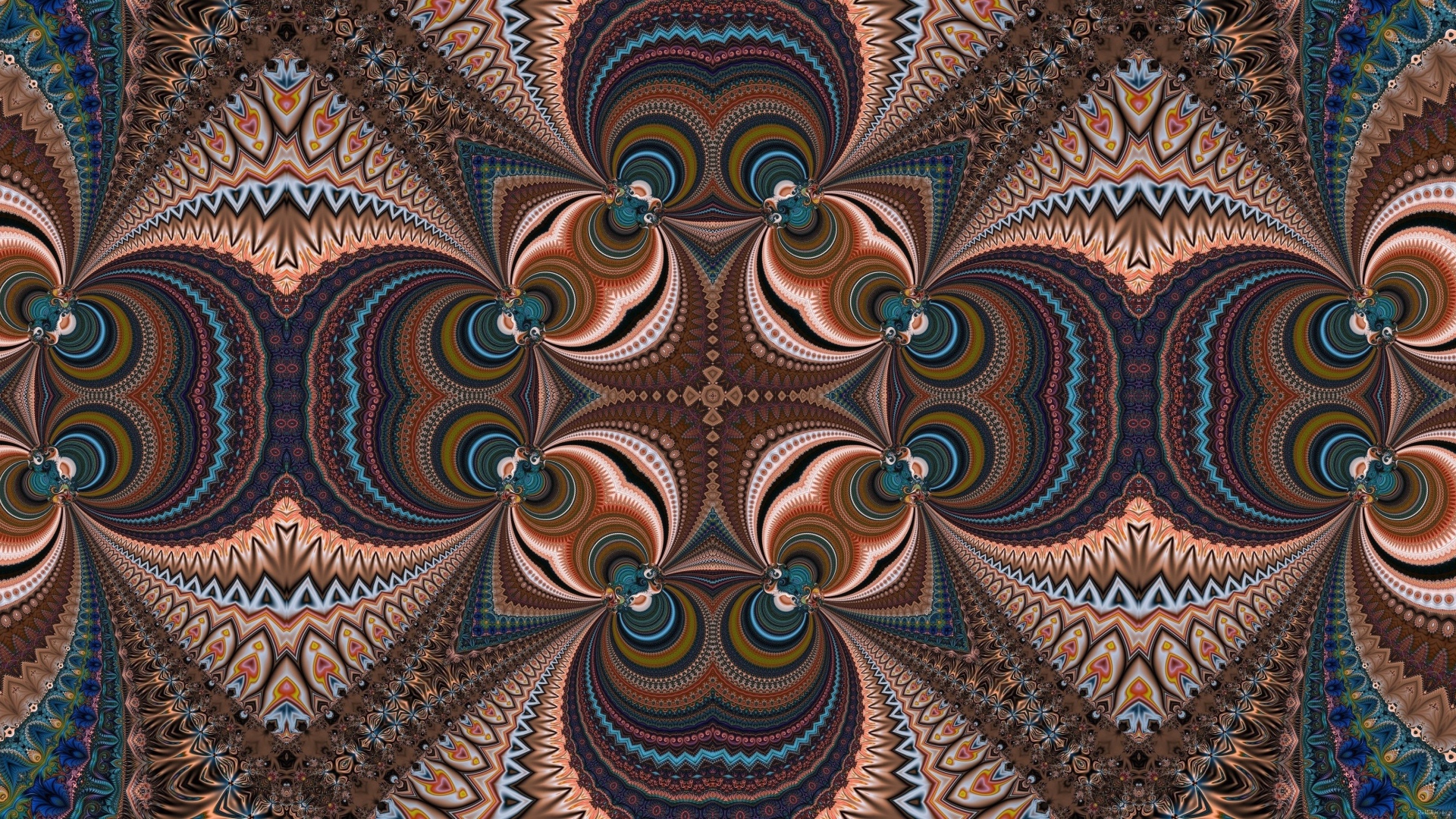 Разноцветный красивый рисунок калейдоскоп 