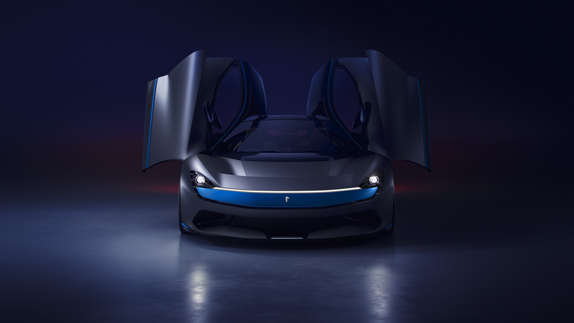 Автомобиль Pininfarina Battista 2019 года с открытыми дверями