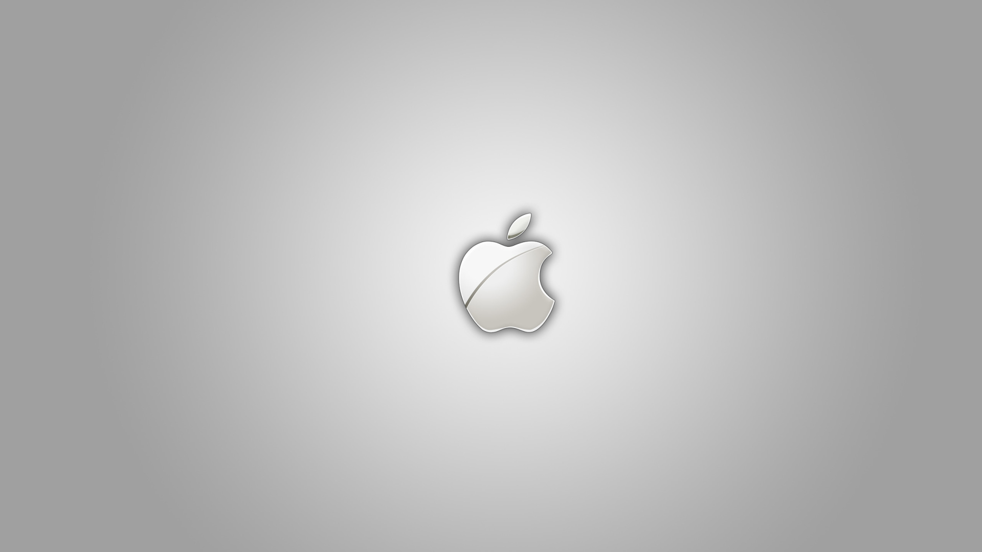Значок Apple на сером фоне