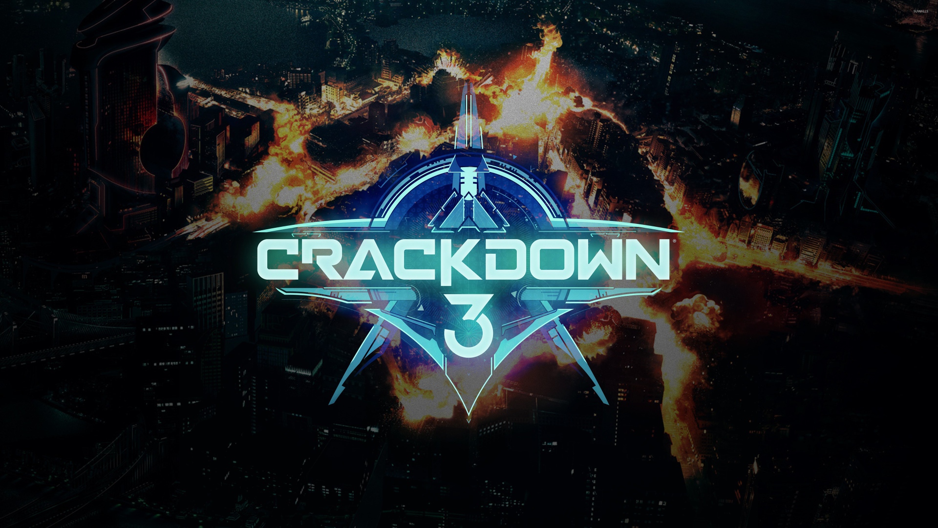 Логотип новой компьютерной игры Crackdown 3, 2019