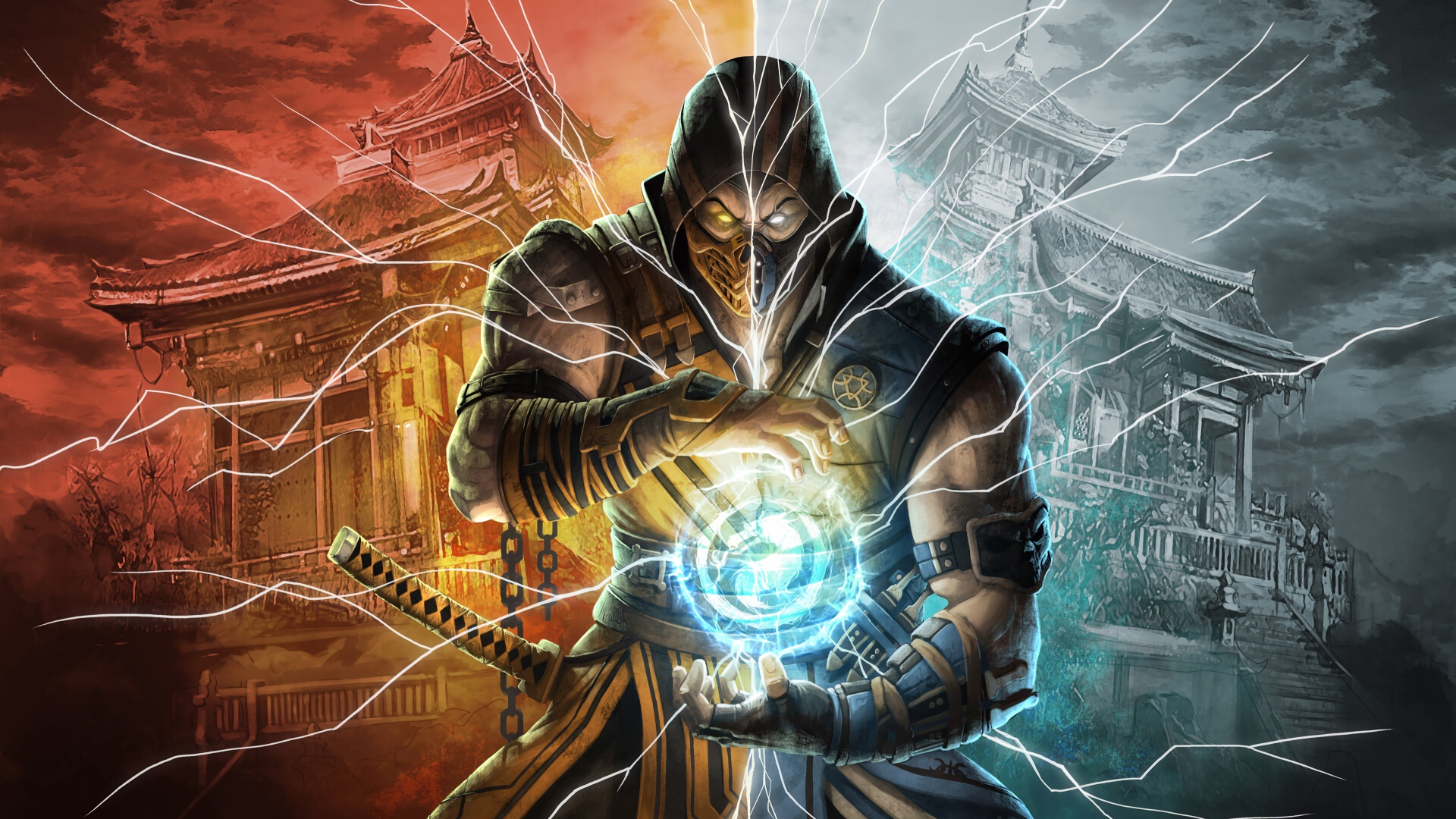 Скорпион персонаж компьютерной игры Mortal Kombat 11 