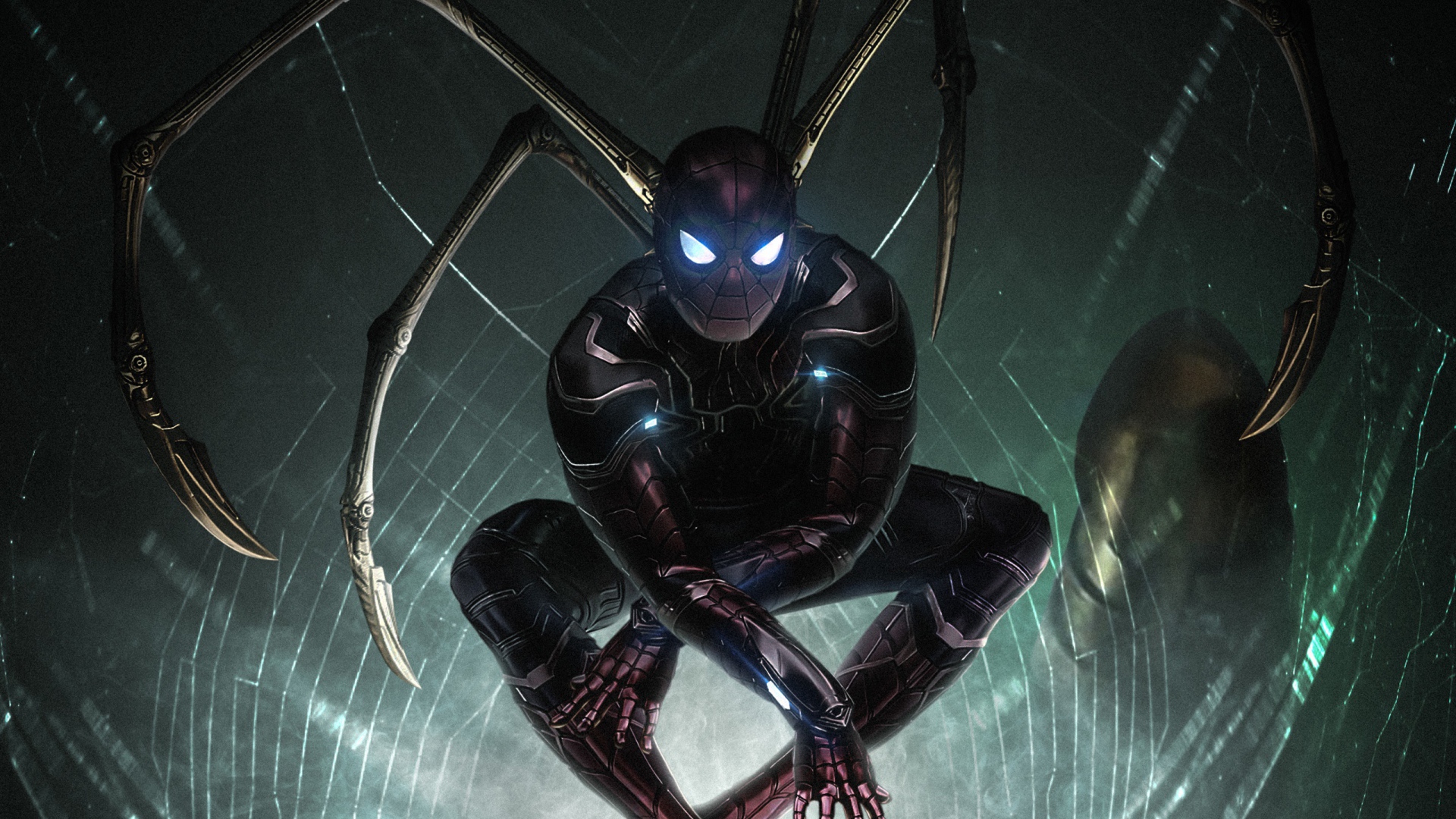 Персонаж Железный Паук крупным планом