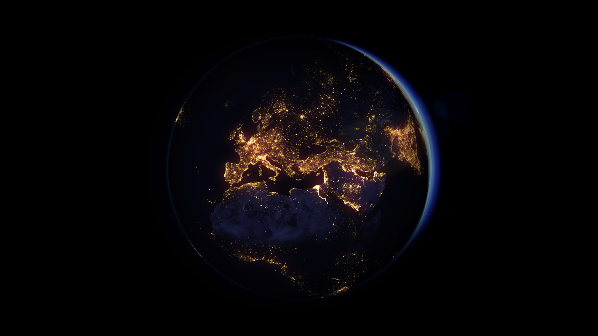 Вид на планету Земля из космоса