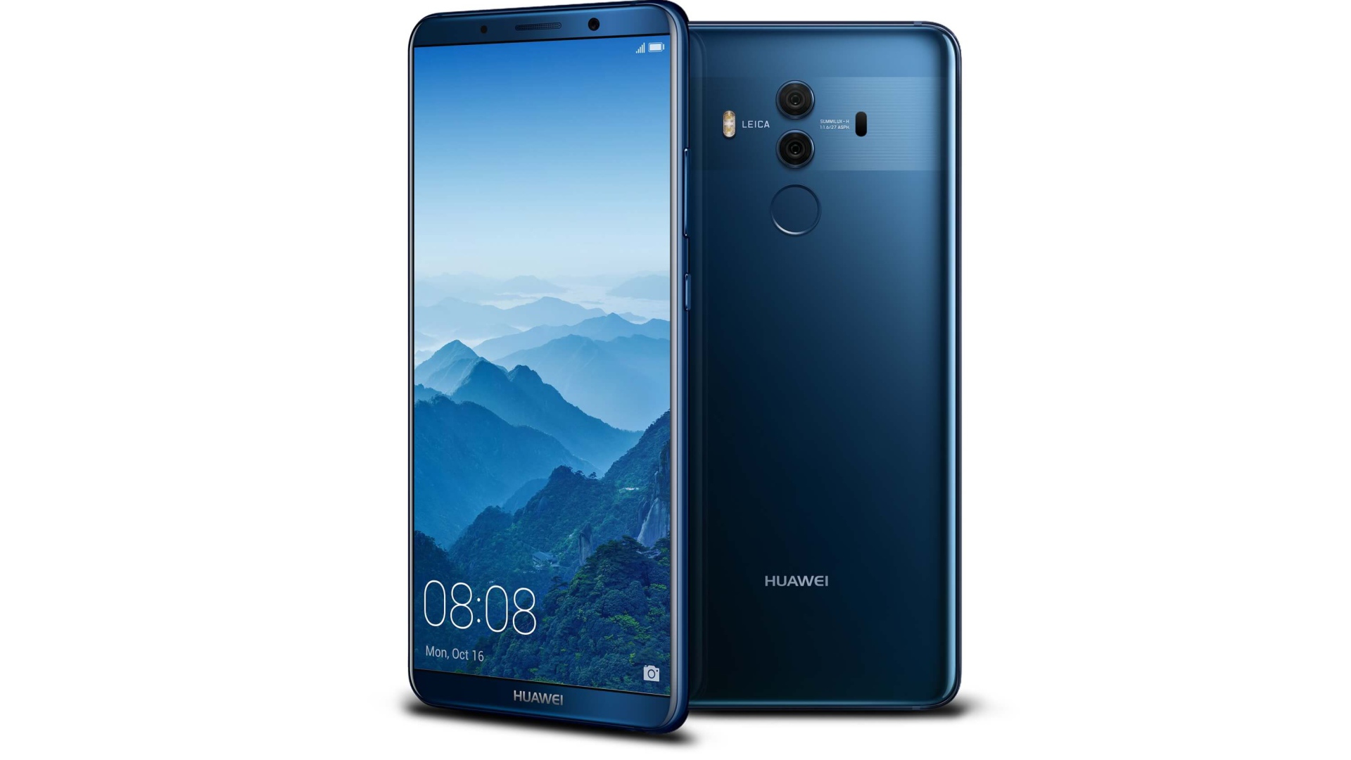 Смартфон Huawei Mate-10 Pro 1 на белом фоне