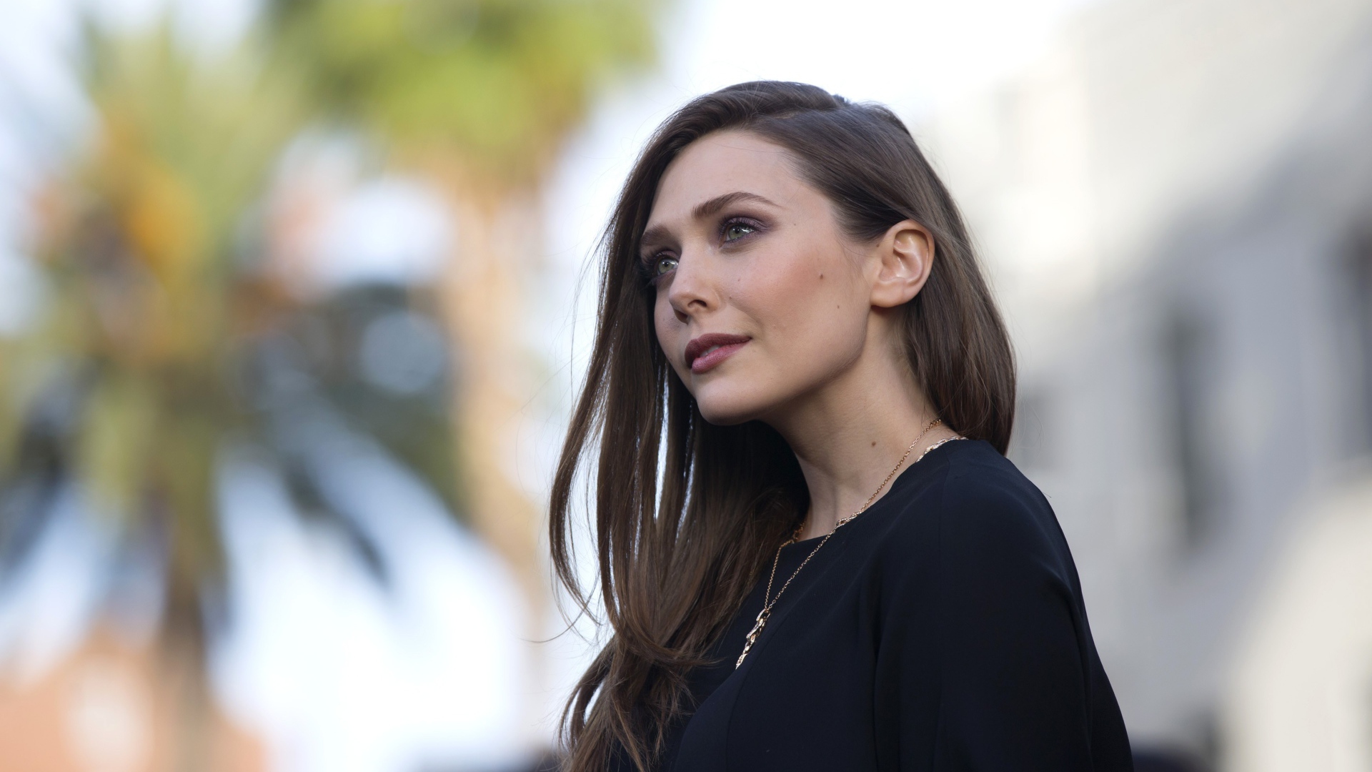 Нежная красивая девушка, актриса Элизабет Олсен