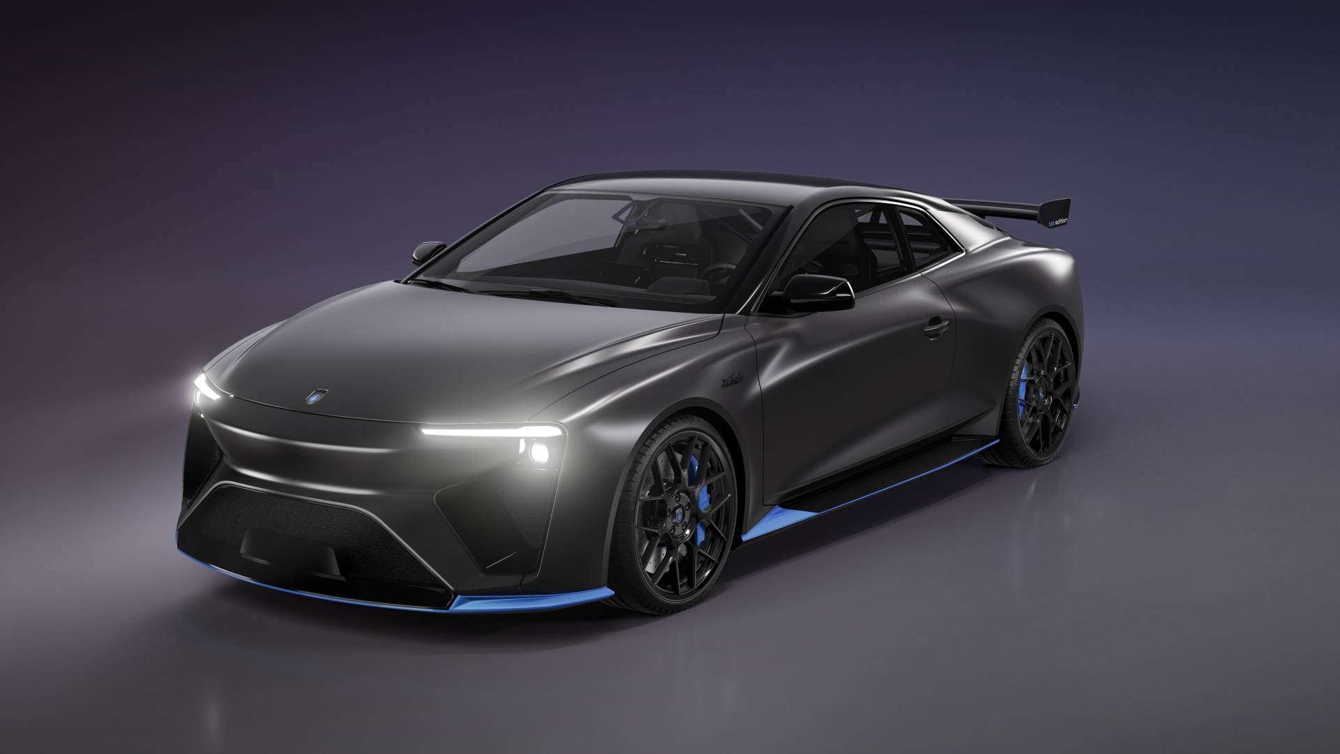 Автомобиль Gumpert RG Nathalie First Edition 2020 года на сером фоне