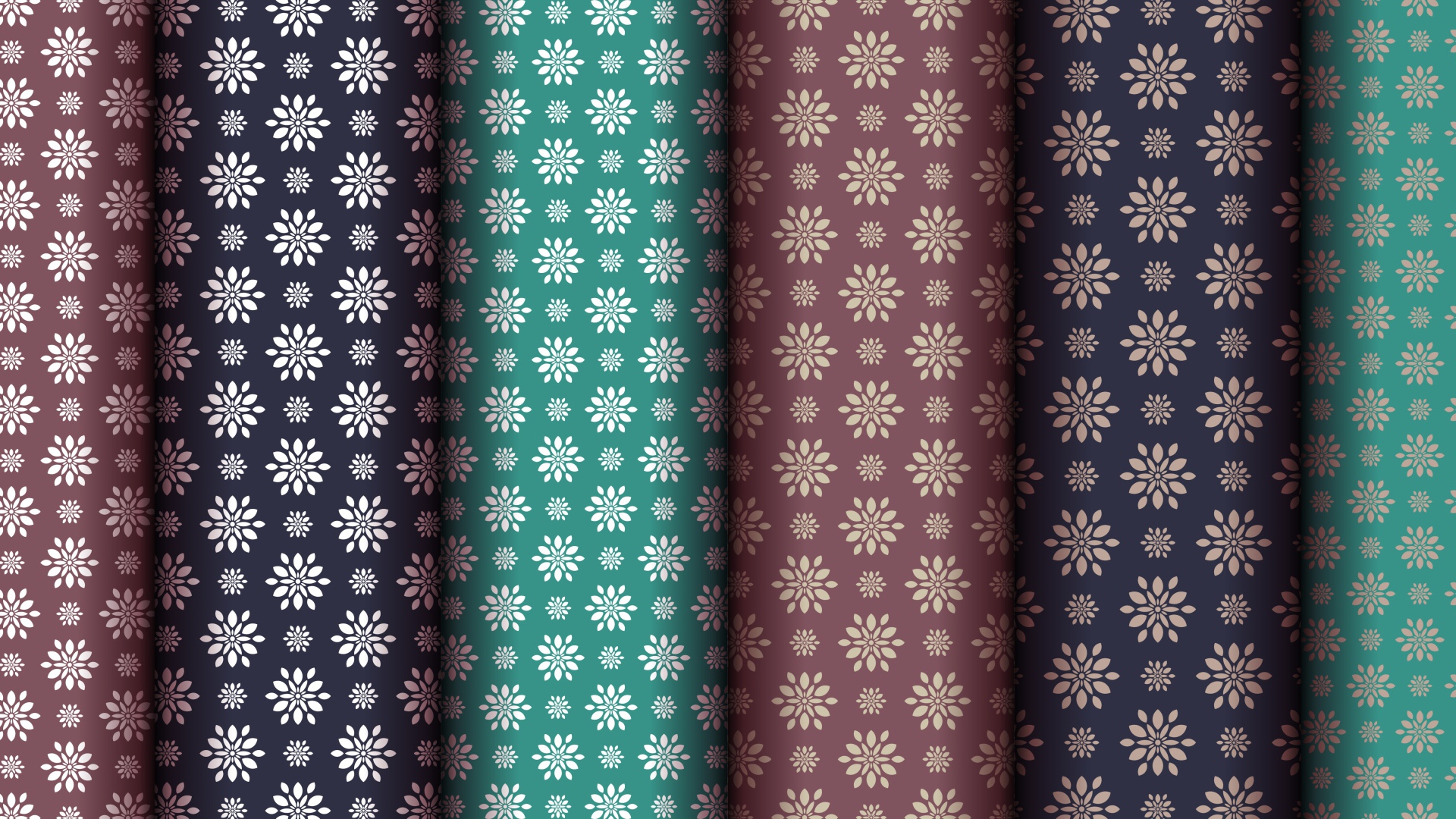 Разноцветные обои с цветами, фон 