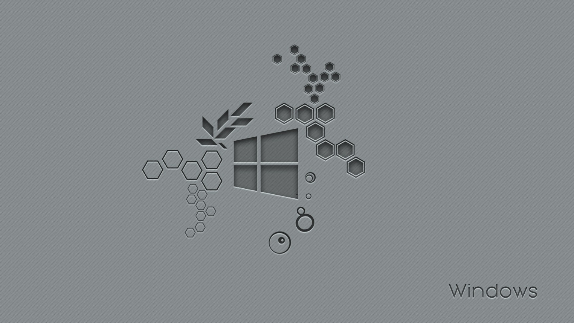 Значок Windows 10 на сером фоне 