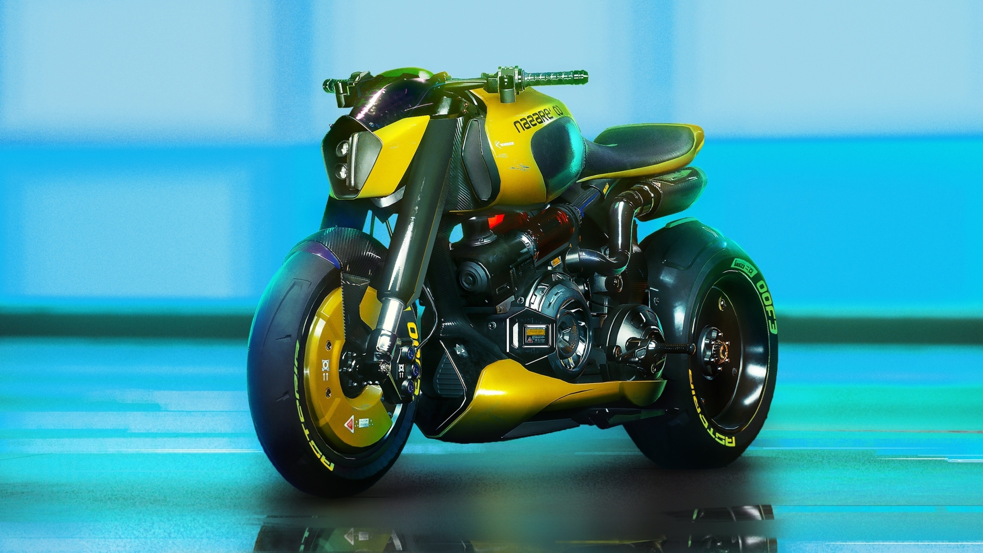 Мотоцикл из компьютерной игры Cyberpunk 2077