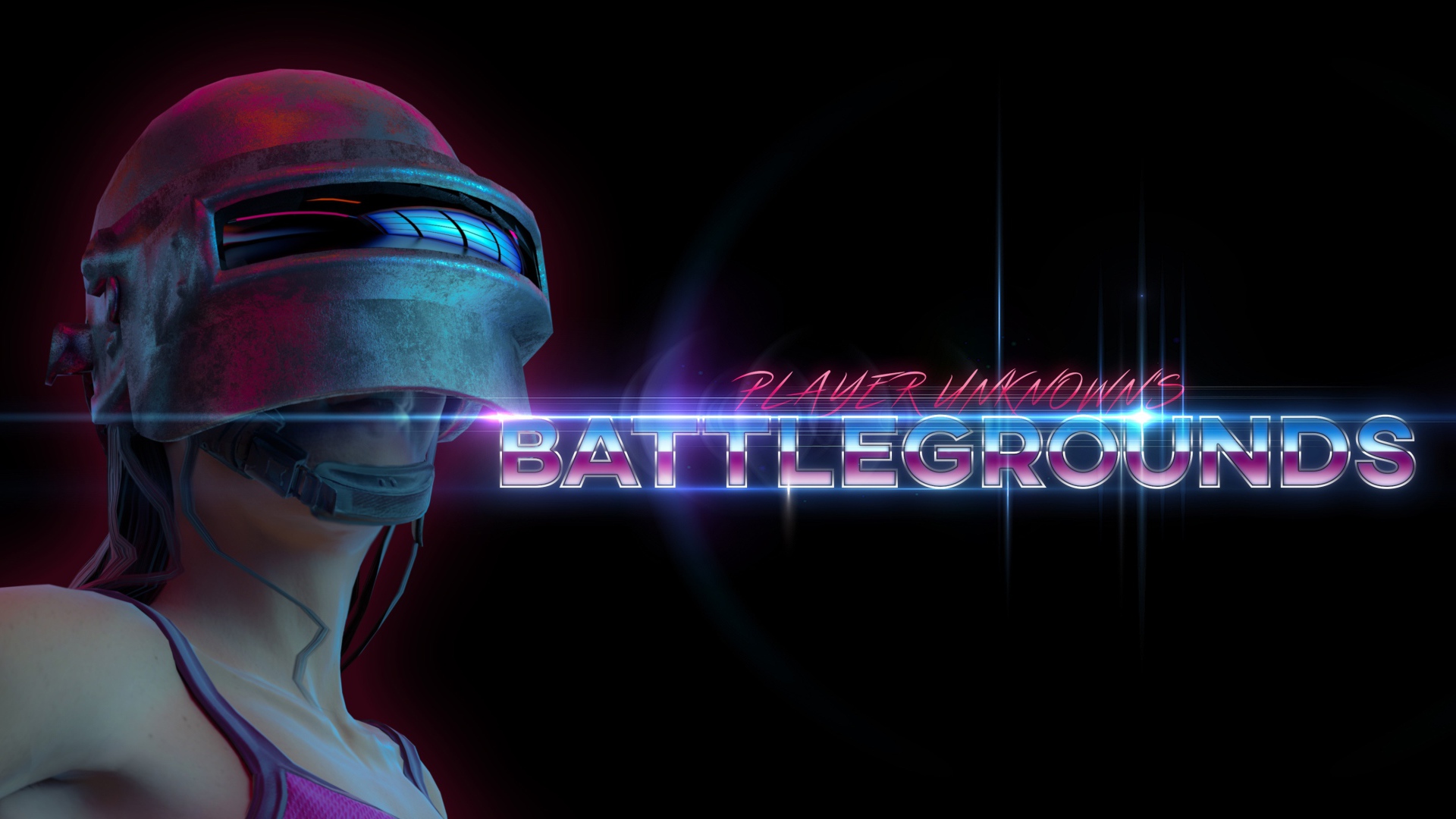 Девушка в шлеме, персонаж компьютерной игры PUBG