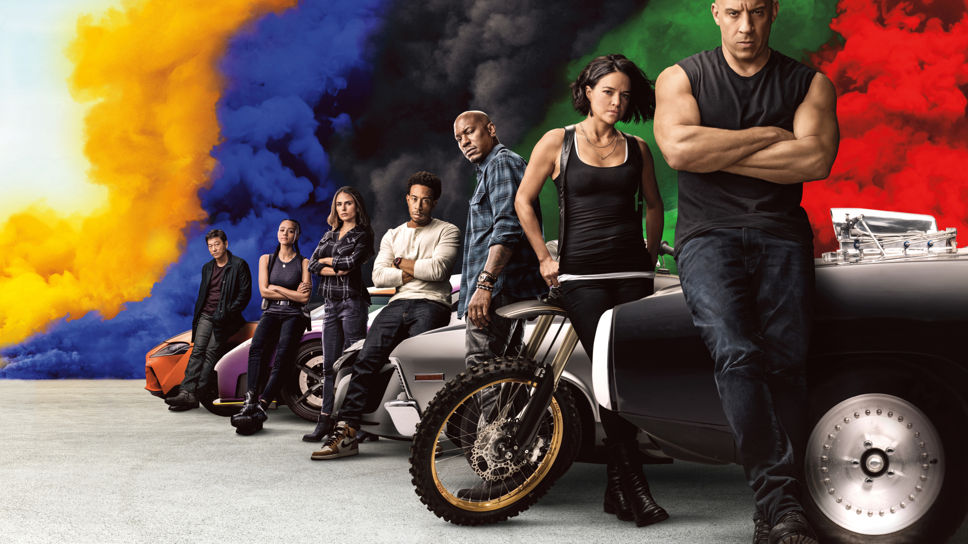 Постер с персонажами фильма Форсаж 9, 2020