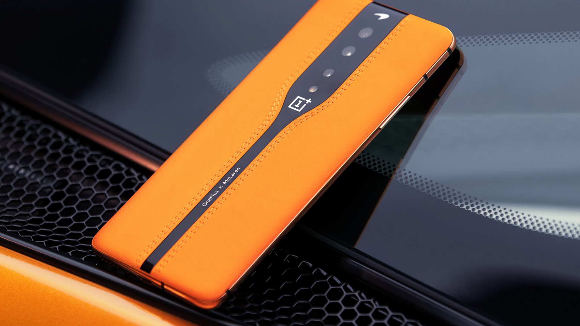 Тонкий новый оранжевый смартфон  OnePlus Concept One, 2020