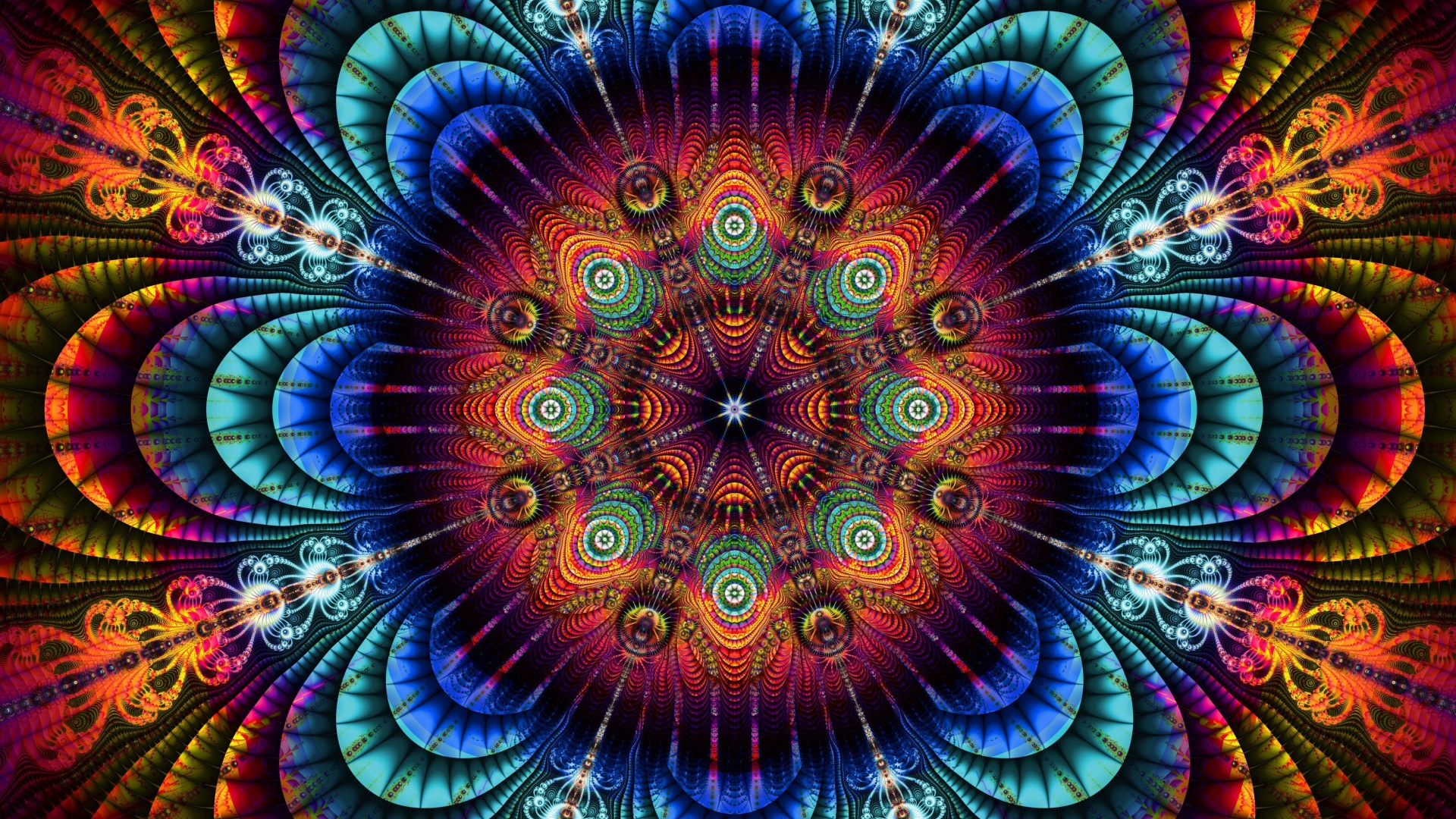 Красивый абстрактный красочный рисунок 