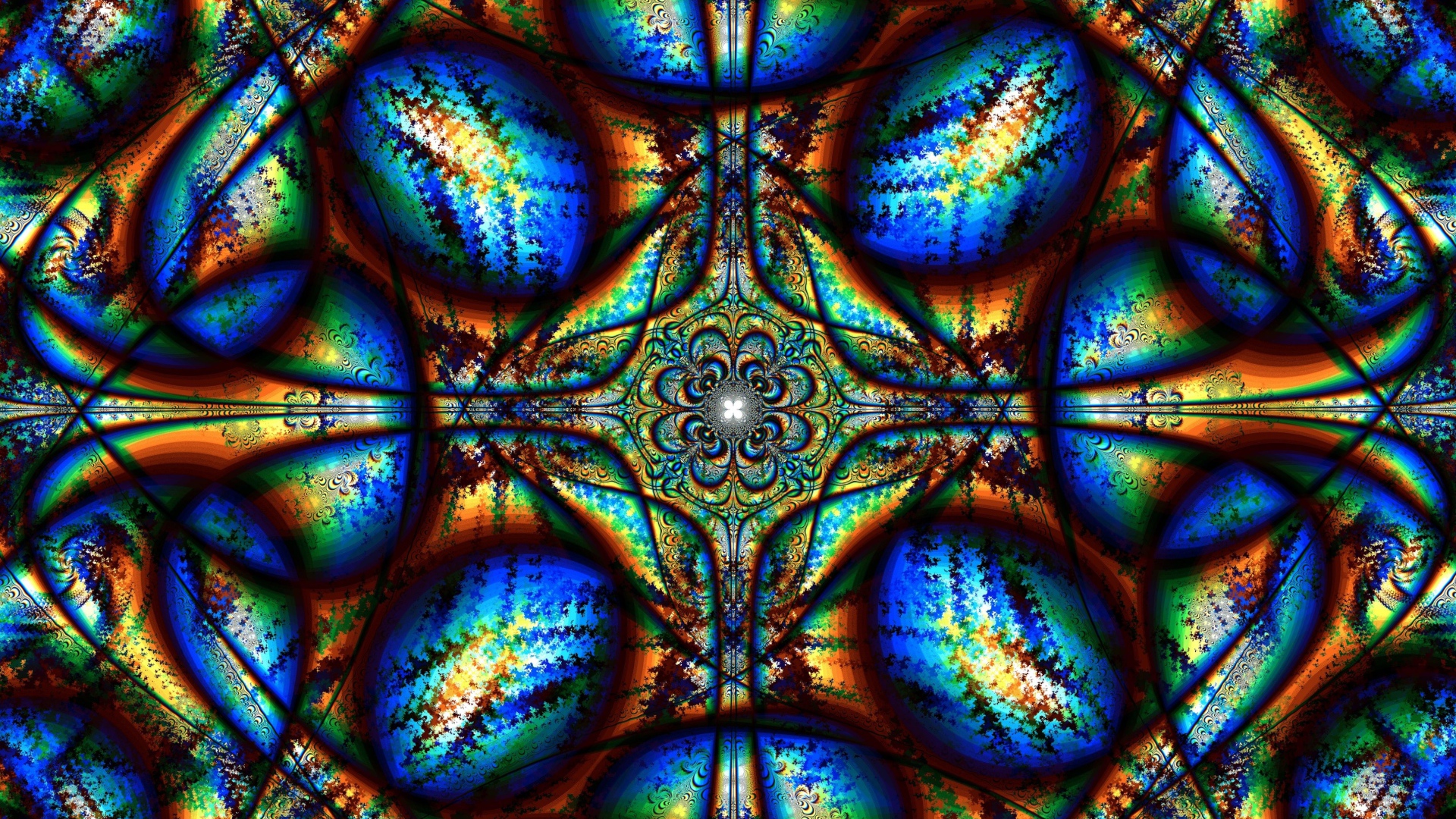 Красивый абстрактный  рисунок с калейдоскопа 