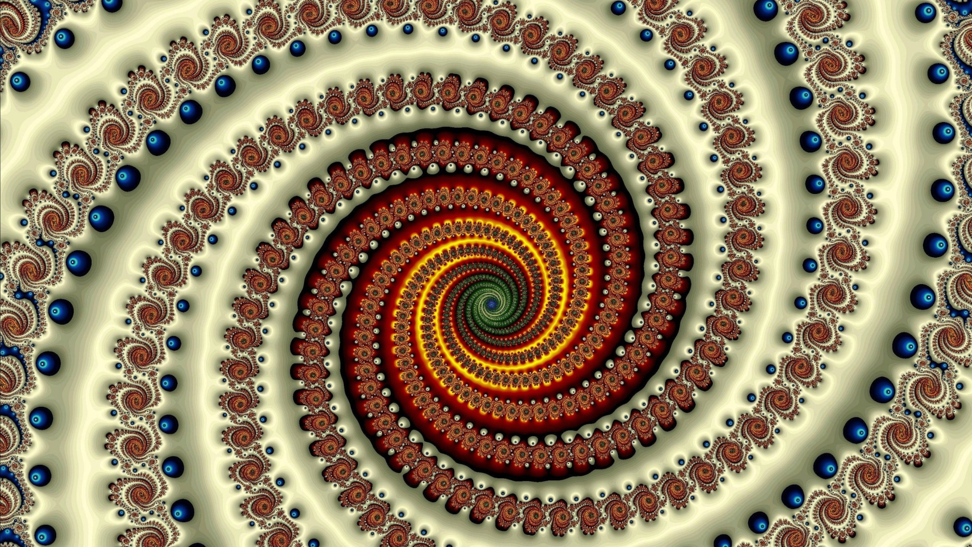 Коричневая градиентная спираль 