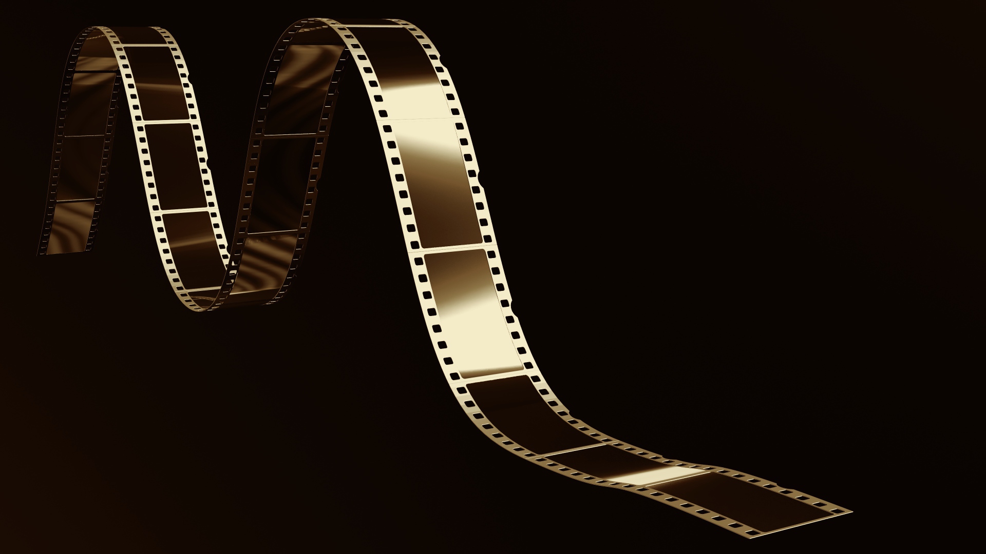 Старая пленка на черном фоне 3д
