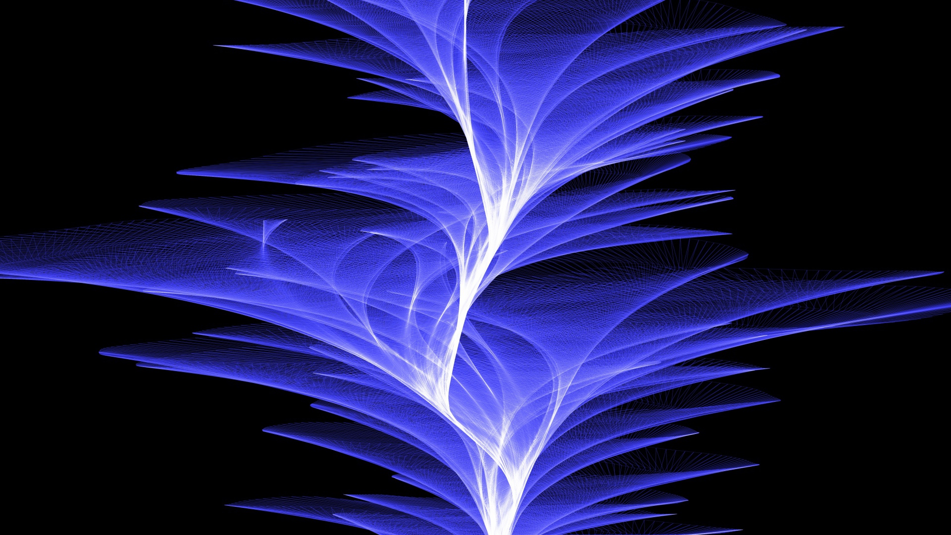 Фиолетовые волны света на черном фоне