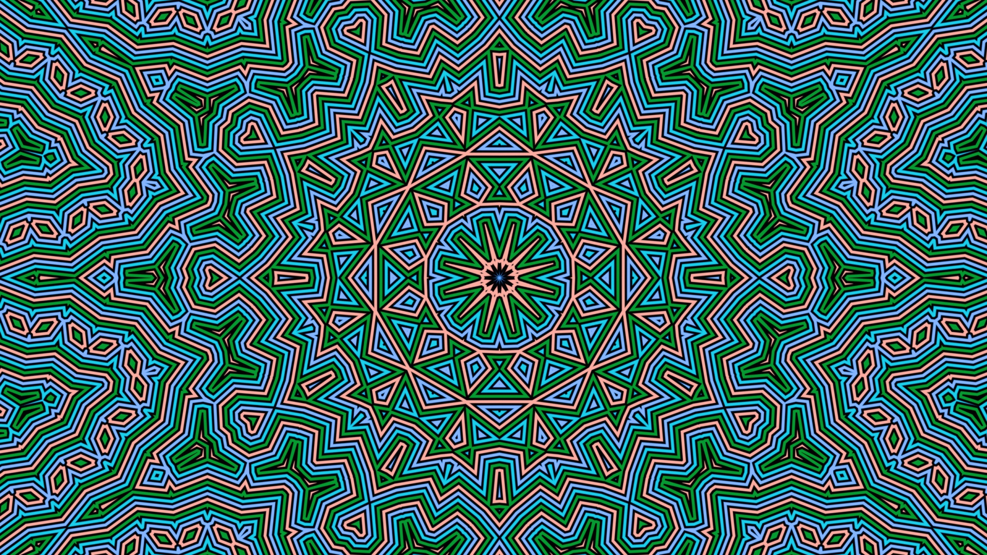 Необычный фрактальный узор 