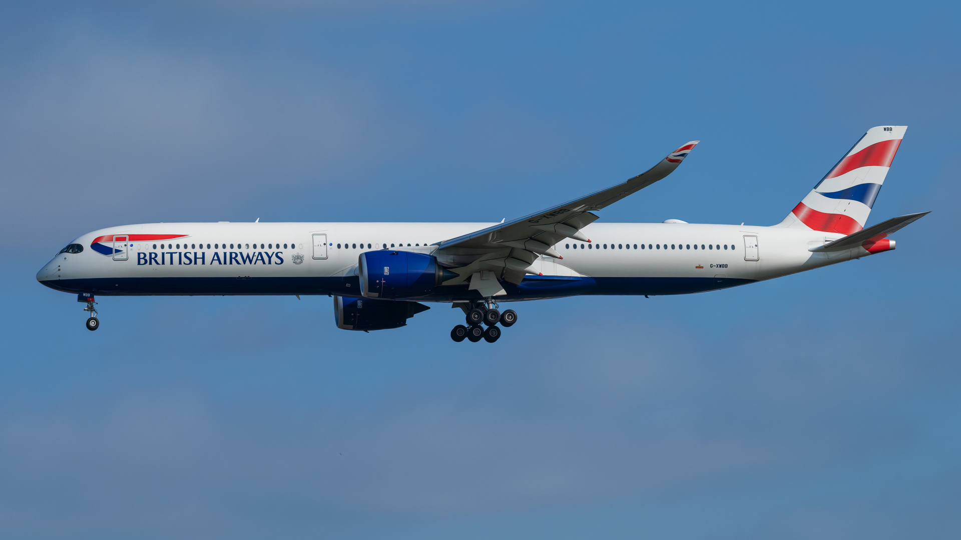 Пассажирский Airbus  A350-1000 авиакомпании British Airways