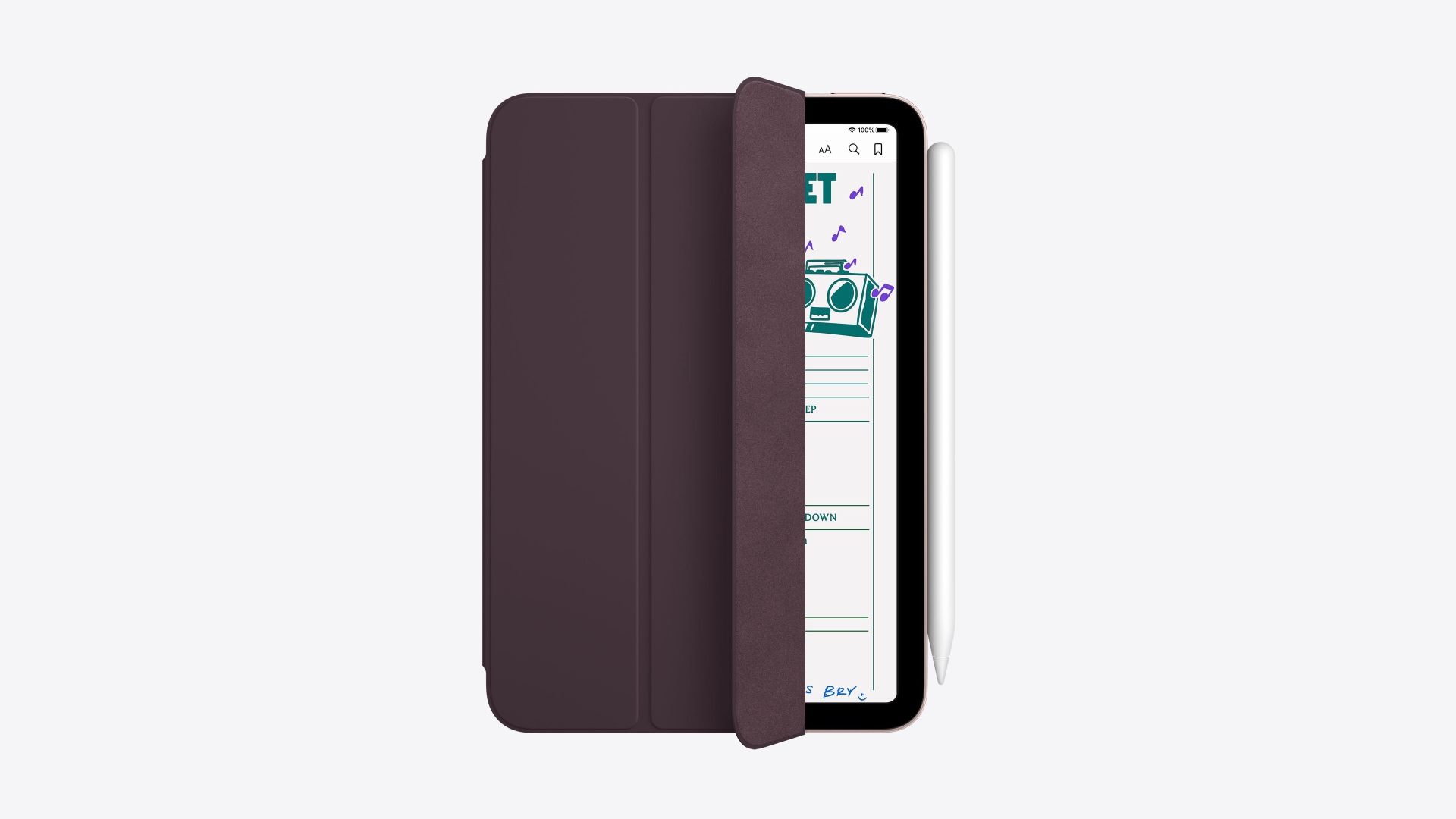 New iPad Mini 2021 in leather case