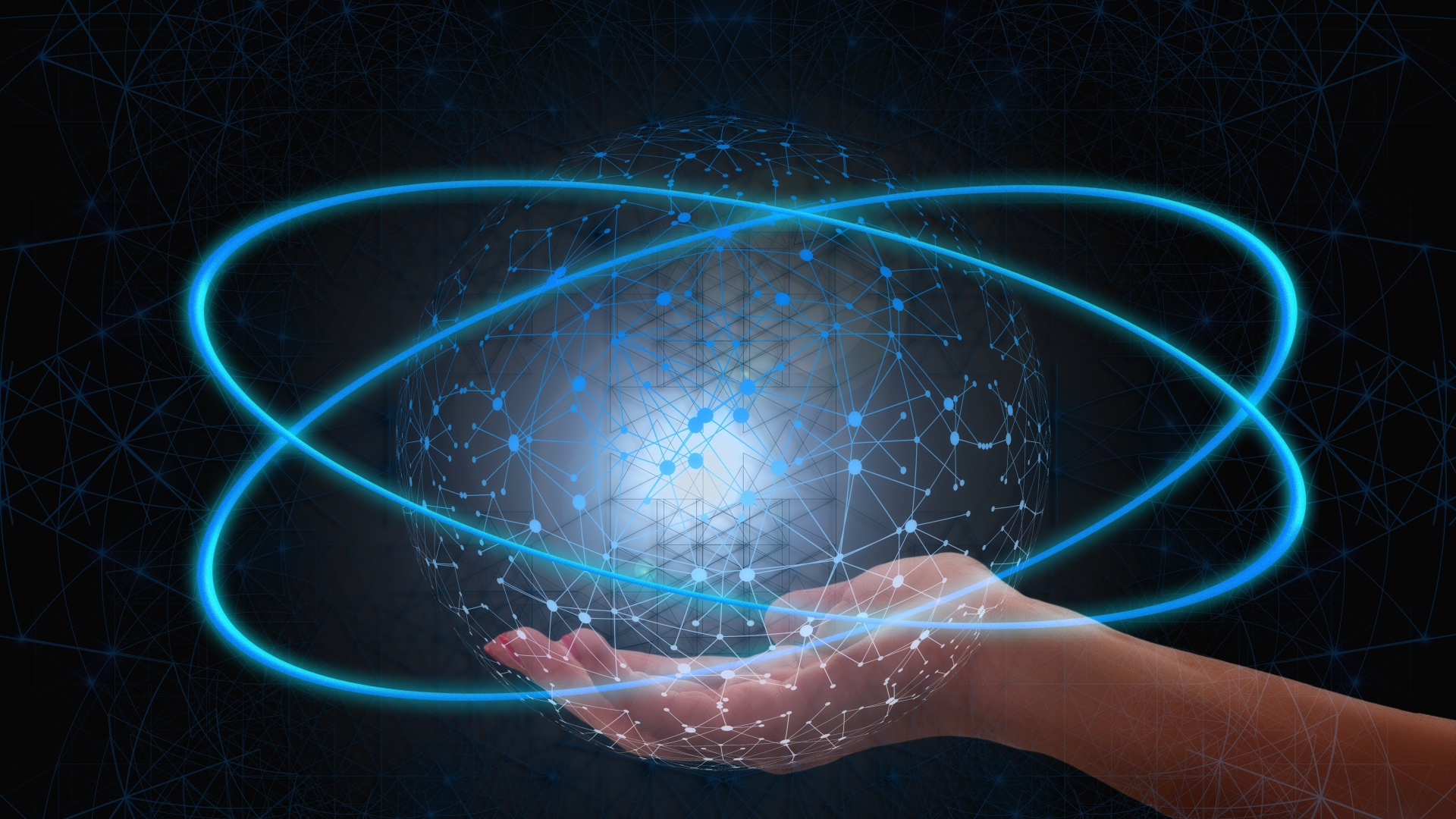 Всемирная паутина в неоновой сфере