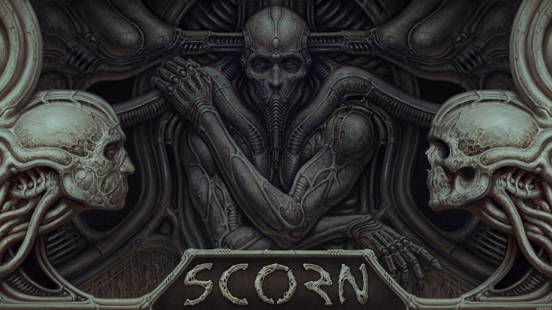 Постер компьютерной игры Scorn, 2021