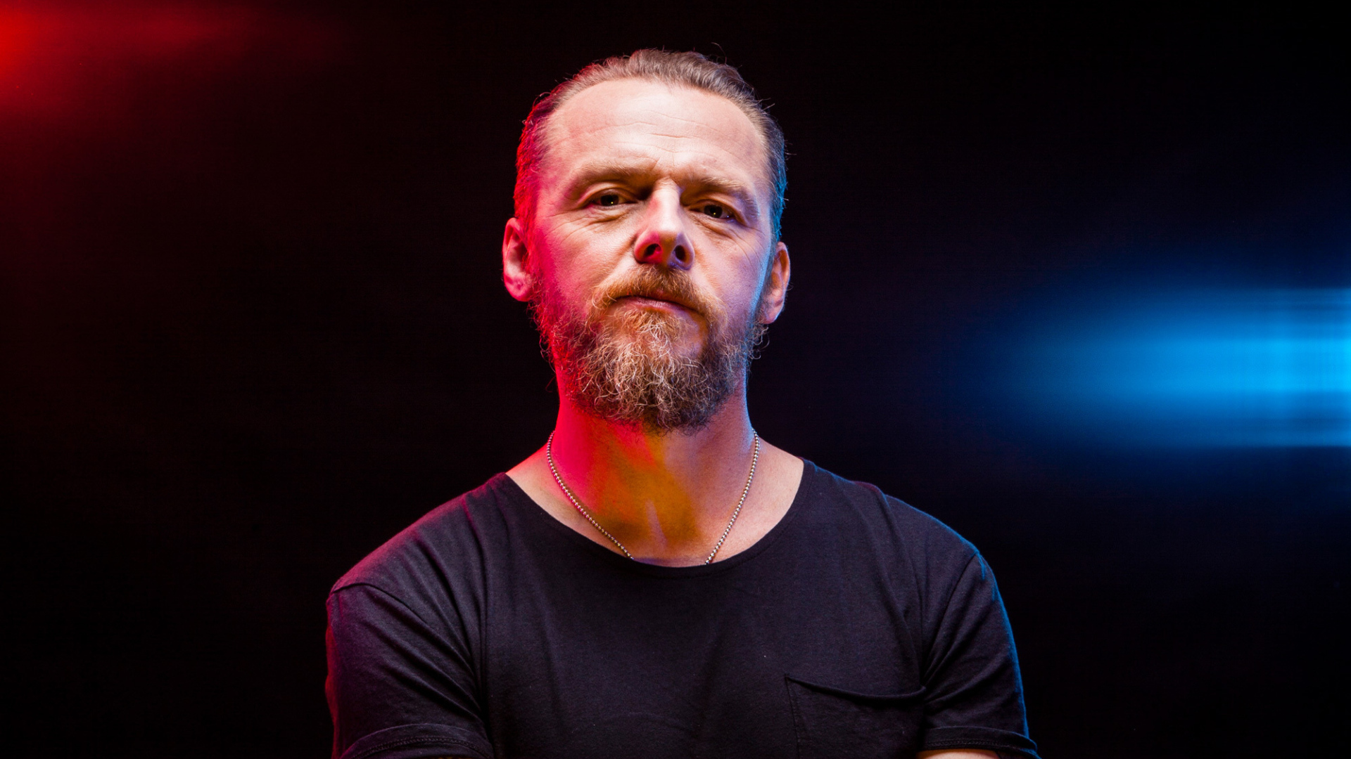 Актер Саймон Пегг с бородой