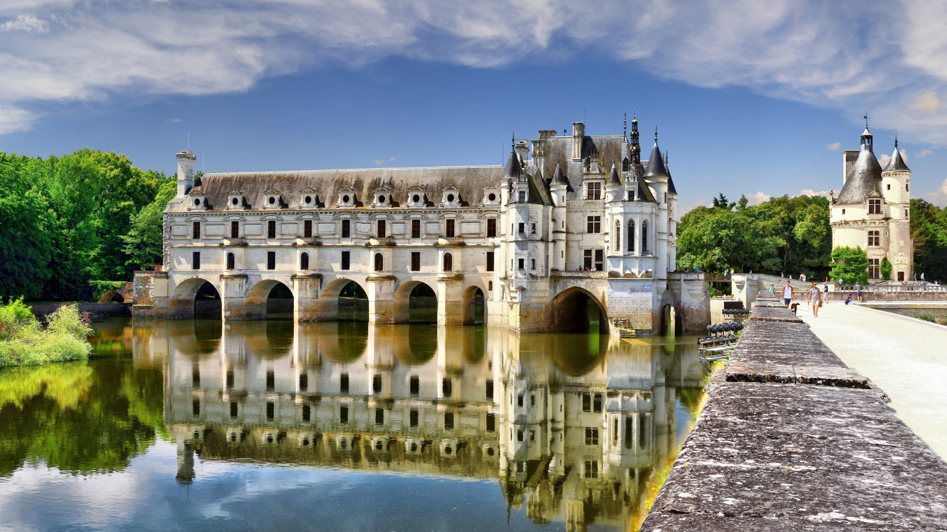 Beautiful old castle Chenonceau, France