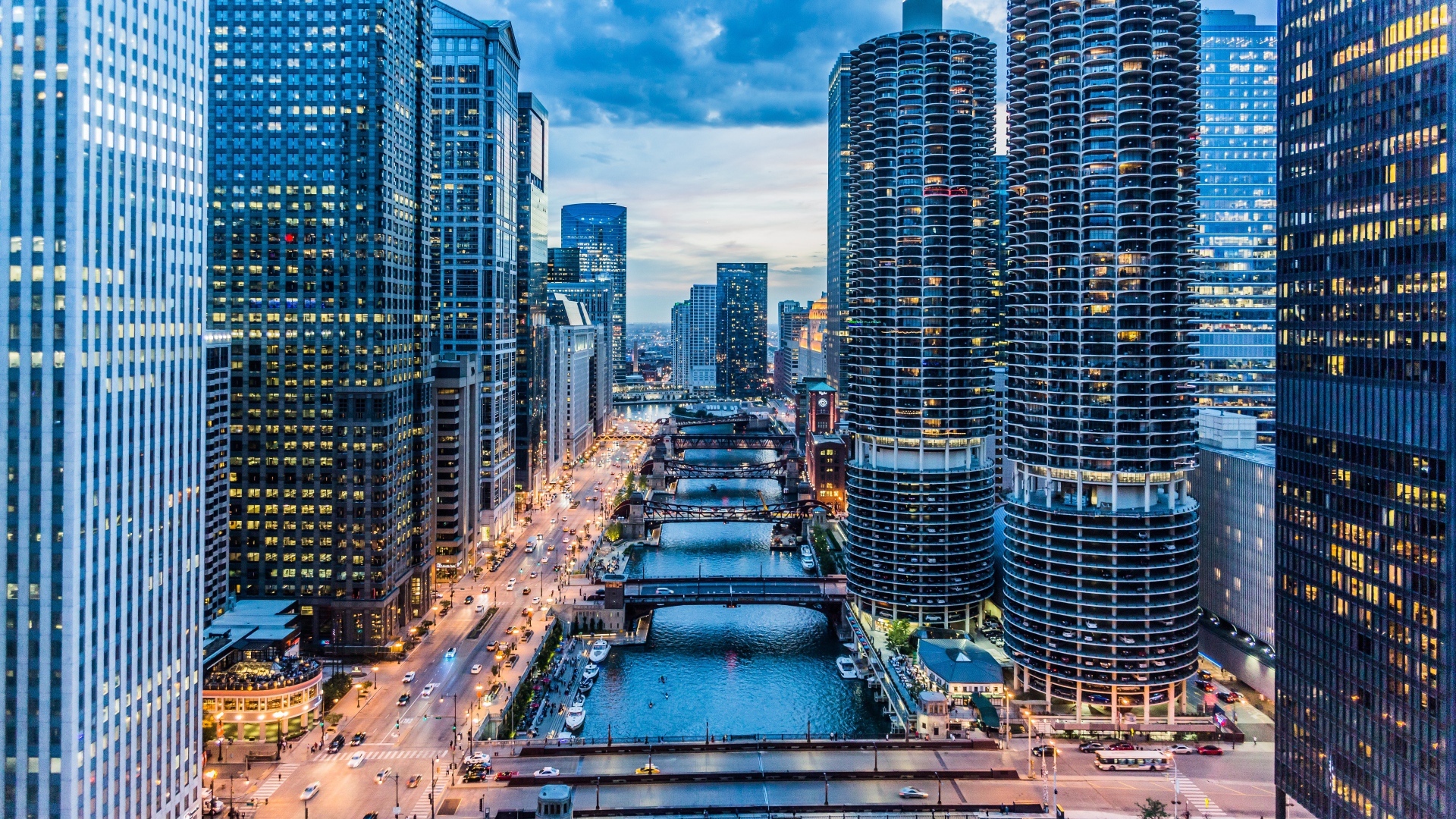 Красивые небоскребы Чикаго, США