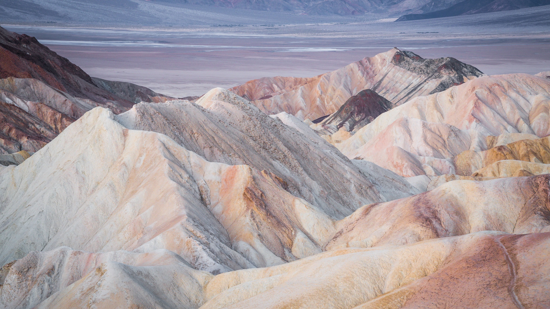 Пустыня долина смерти в Калифорнии, США