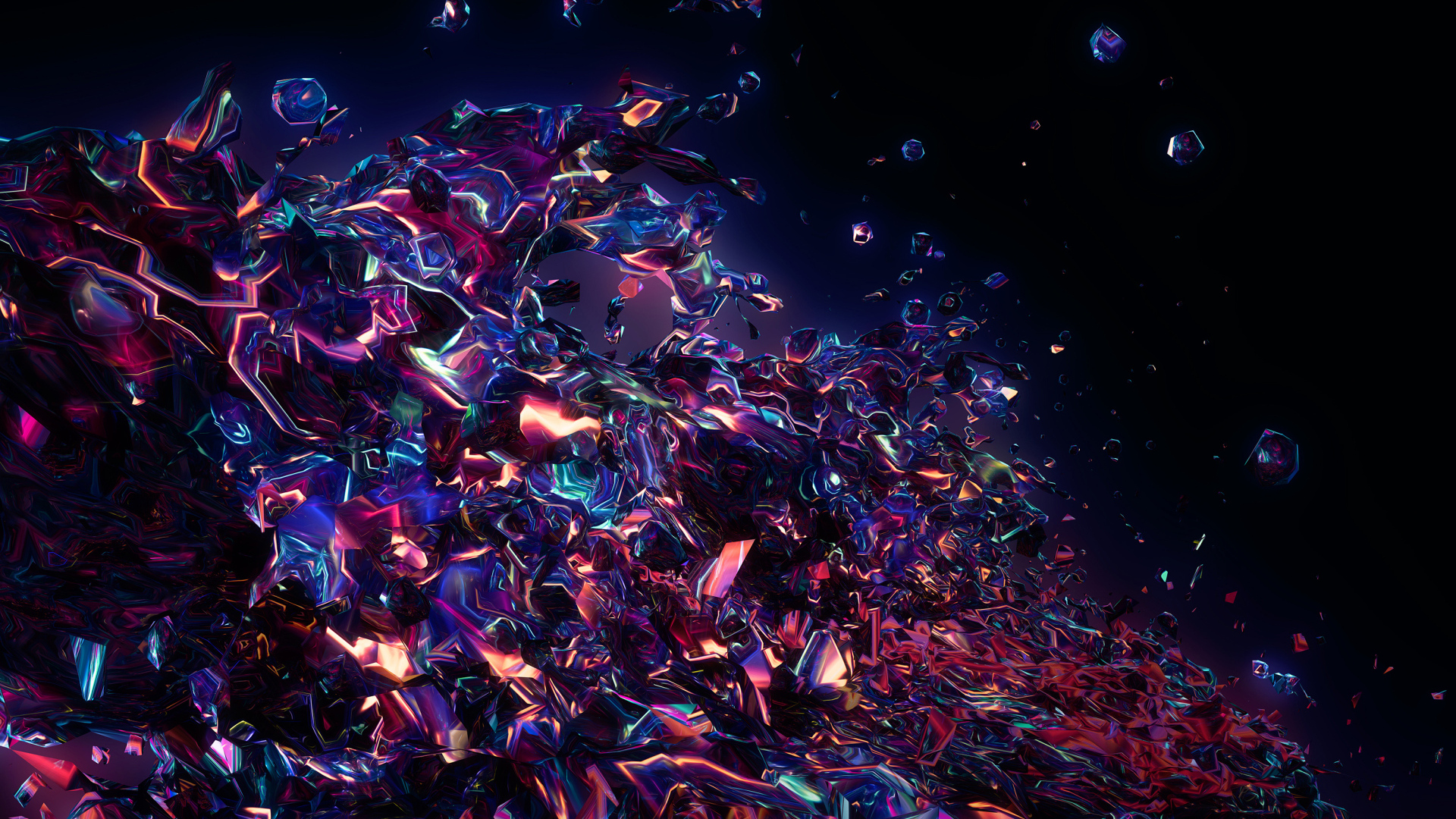 Абстрактная разноцветная лава