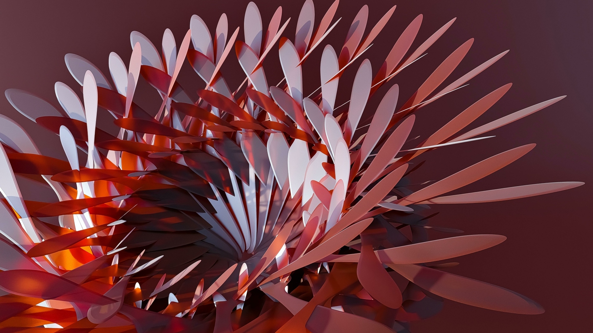 Абстрактный цветок на коричневом фоне