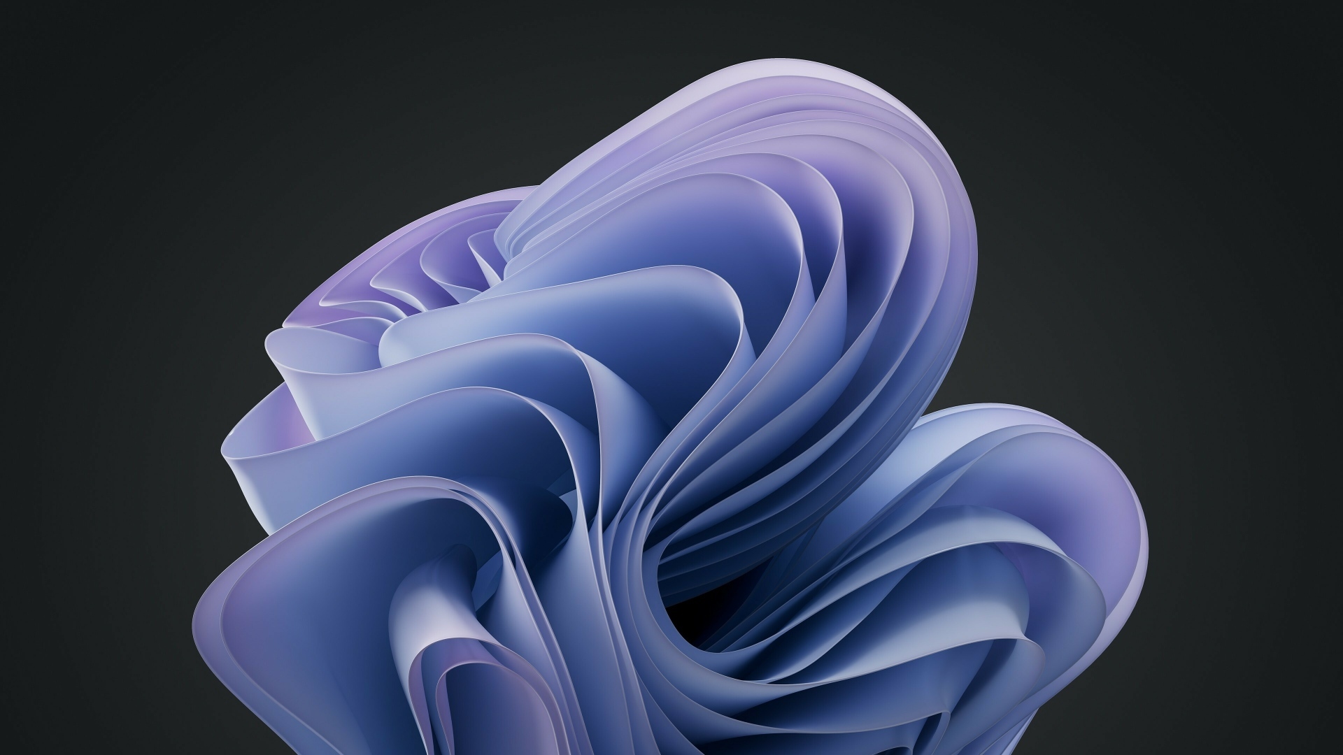 Голубые волны на черном фоне 3д