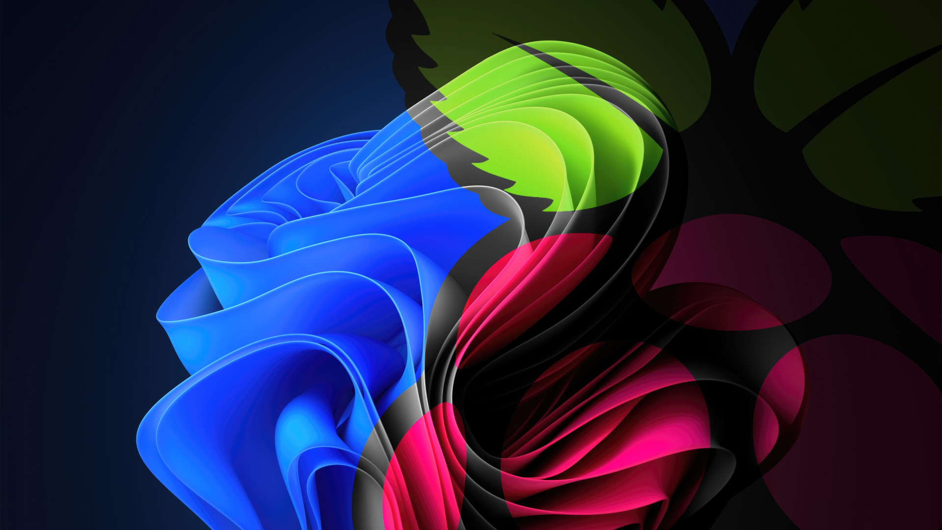 Разноцветные узоры на волнистой поверхности