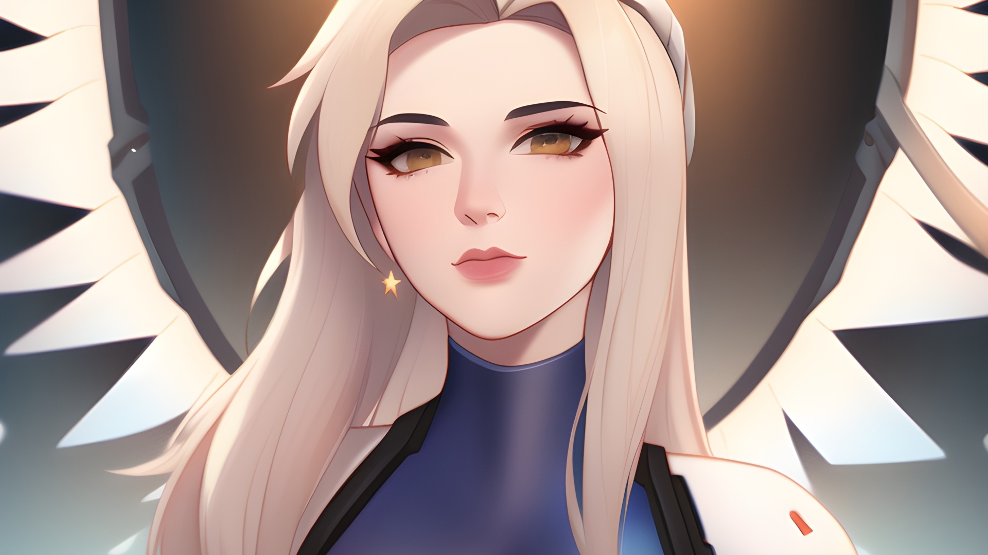 Девушка аниме с белыми волосами