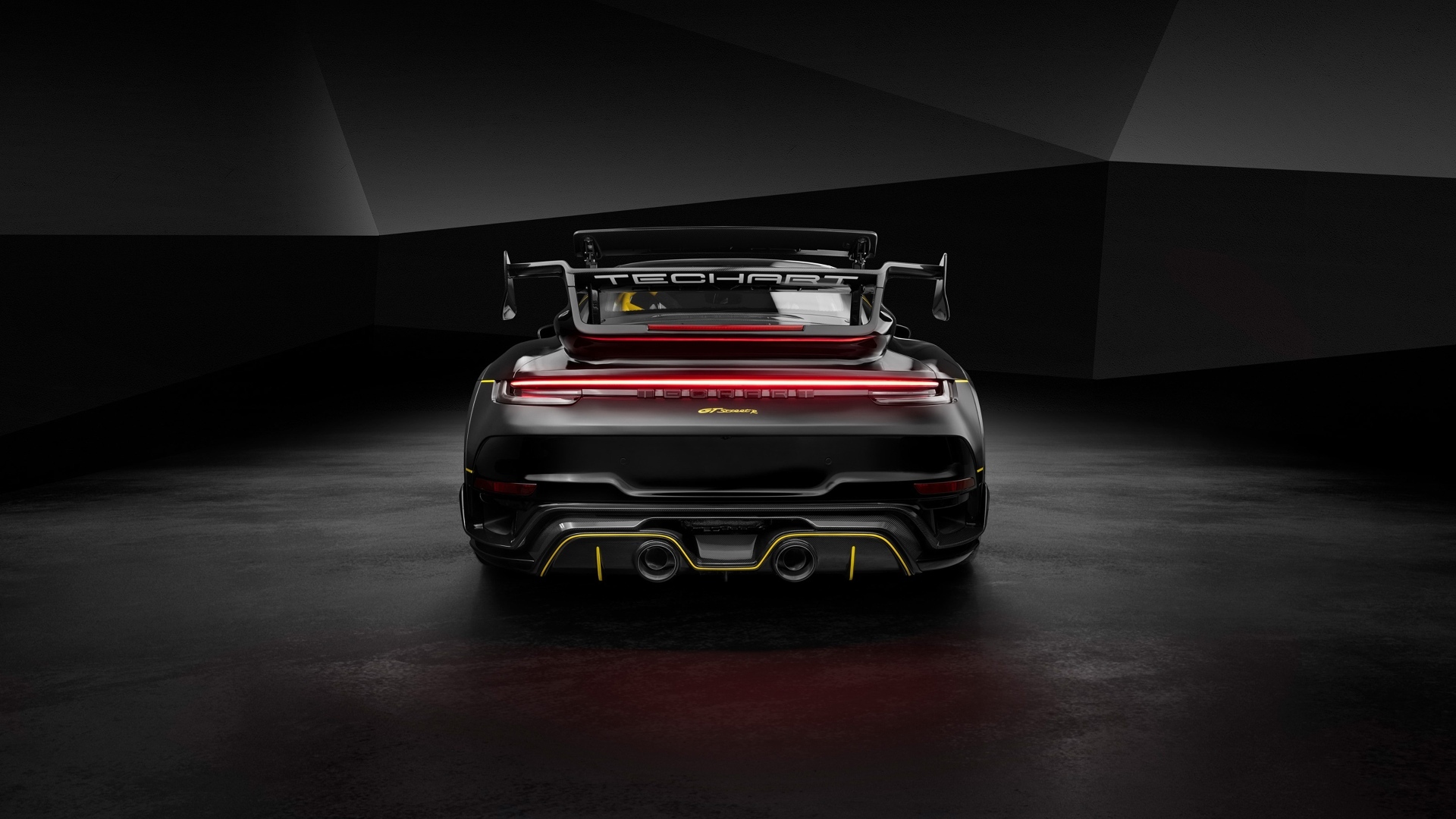 Автомобиль TechArt GTstreet R Flyweight 2023 вид сзади