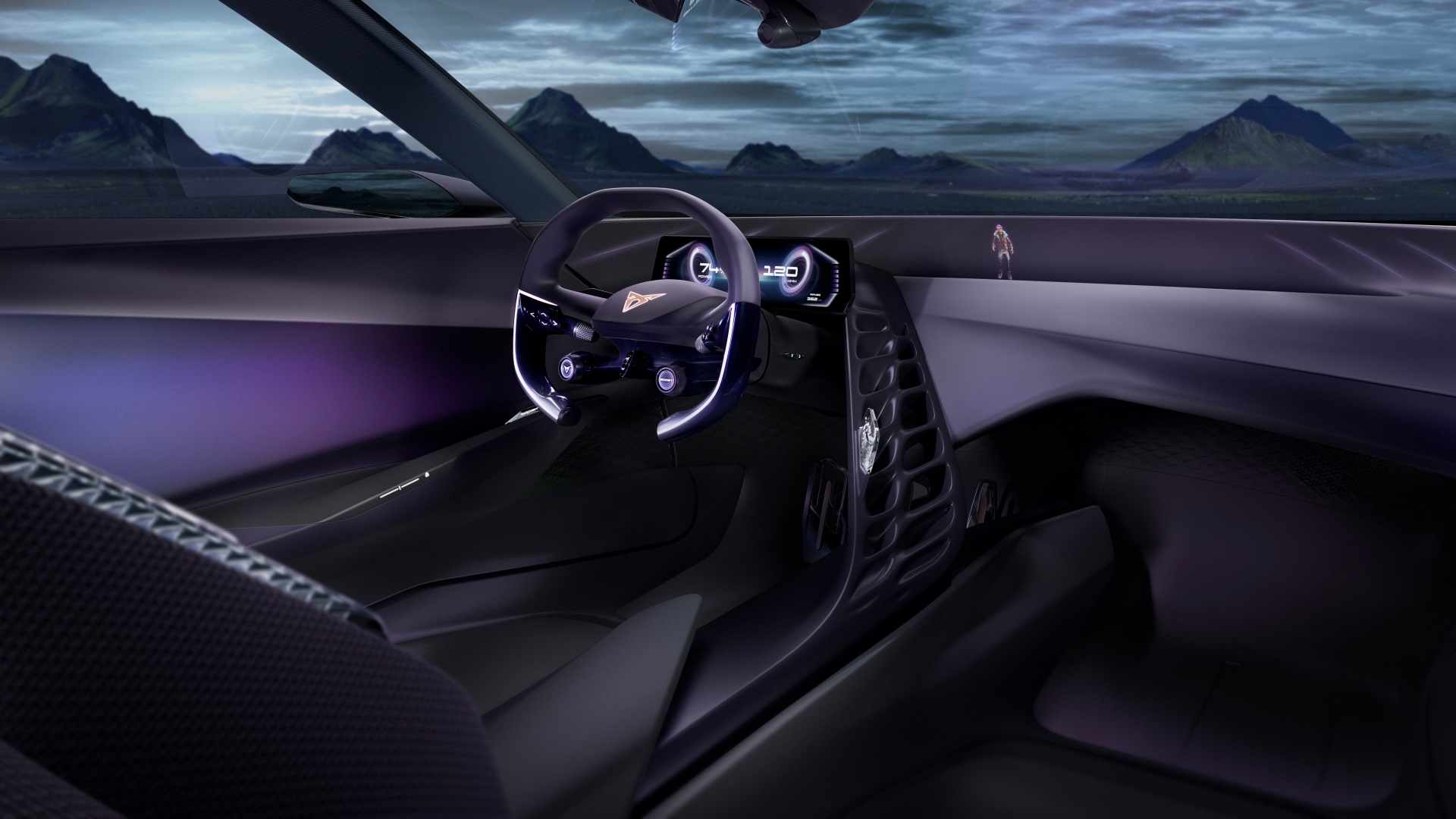 Салон автомобиля Cupra DarkRebel