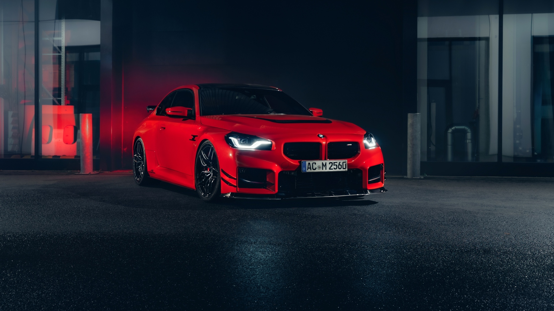 Красный автомобиль AC Schnitzer ACS2 Sport 2023 года