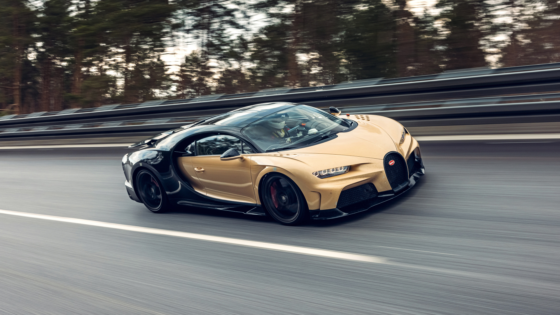 Быстрый автомобиль Bugatti Chiron, 2023 года