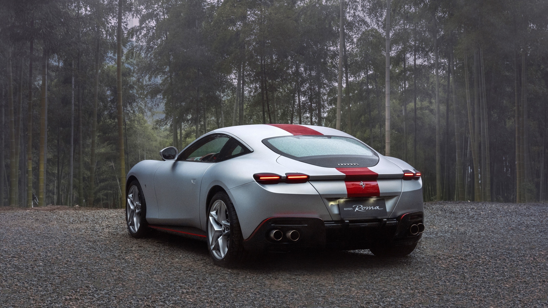 Автомобиль Ferrari Roma 30th Anniversary 2023  вид сзади