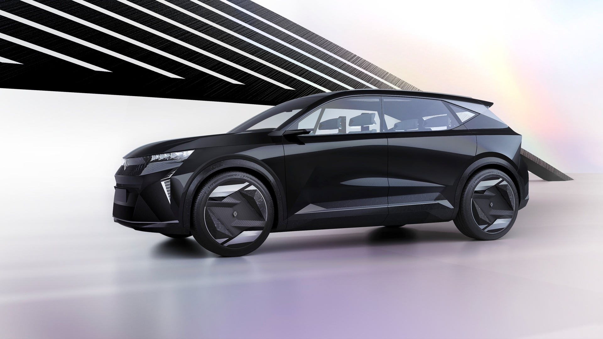 Черный автомобиль Renault Scénic Vision